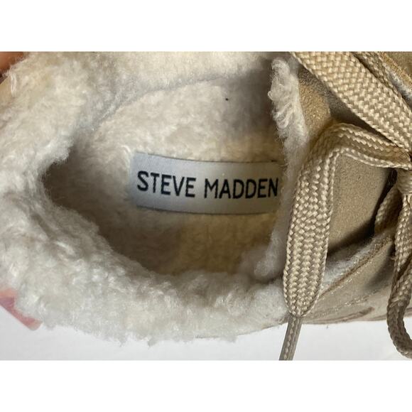 Steve Madden Shereen Women's Fashion Sneakers Chestnut Suede Size 7 - Picture 3 of 7